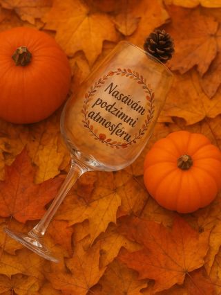 Nasávej s námi tu pravou podzimní atmosféru 🍁✨ Originální sklenička, která zahřeje srdce i večery 🍂🍷...